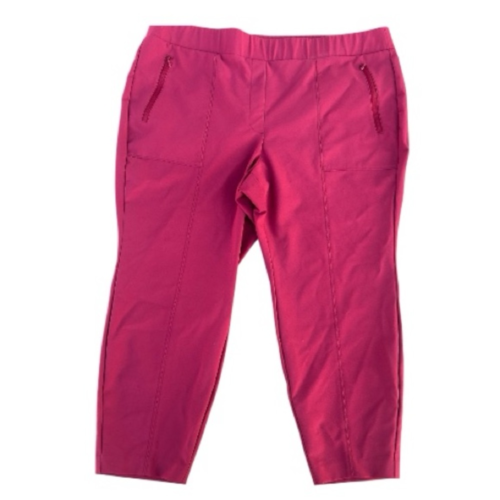 Lane Bryant Rose Burgundy Pull On Active Pants Size 22P 22 Petite